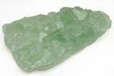 Green Cubic Fluorite Crystals with Phantoms - China #216338-1
